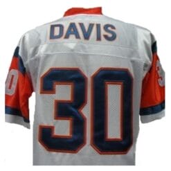 Terrell Davis Jersey Denver Broncos Custom Throwback Football White