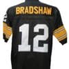 Terry Bradshaw Jersey Pittsburgh Steelers Custom Throwback Football Black