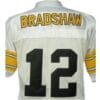 Terry Bradshaw Jersey Pittsburgh Steelers Custom Throwback Football White
