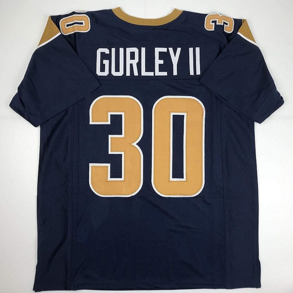 Todd Gurley II Jersey Los Angeles Rams Custom Throwback Football