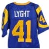 Todd Lyght Jersey Los Angeles Rams Custom Throwback Football Blue