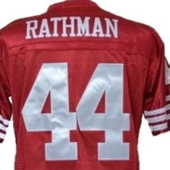 Tom Rathman Jersey San Francisco 49ers Custom Throwback Football Red