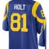 Torrey Holt Jersey Los Angeles Rams Custom Throwback Football Blue