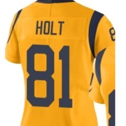 Torrey Holt Jersey Los Angeles Rams Custom Throwback Football Yellow