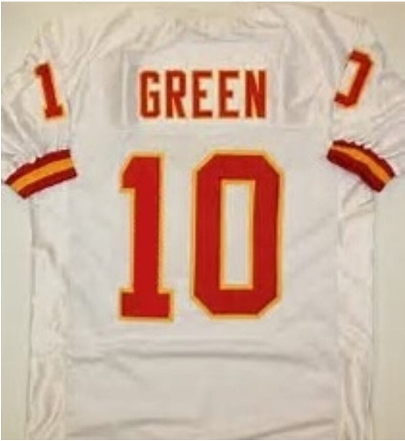 Trent Green Jersey Kansas City Chiefs Custom Throwback Football White