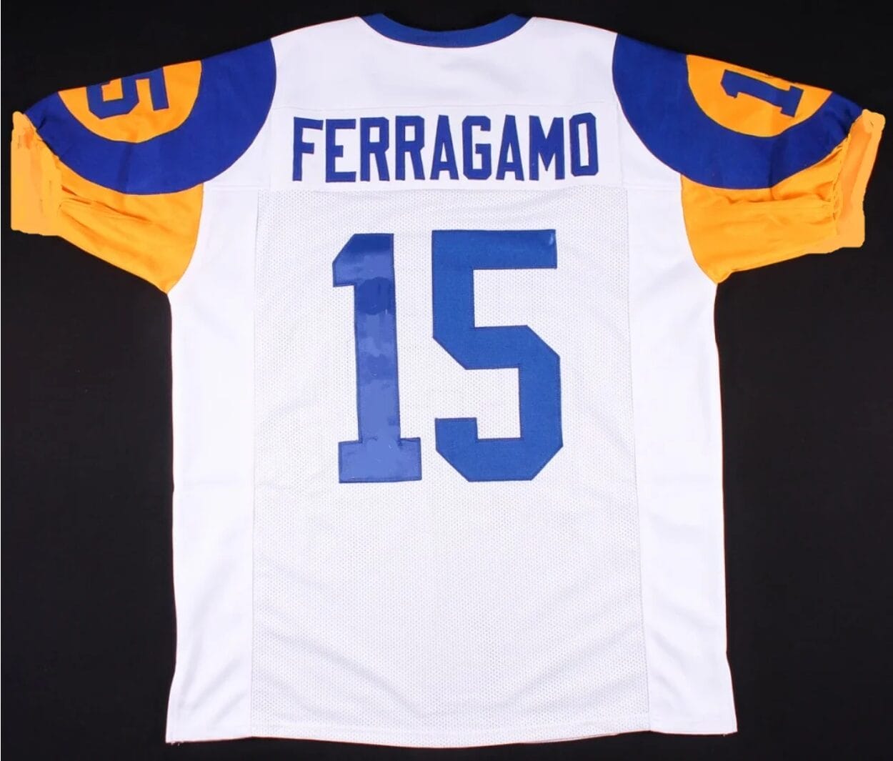 Vince Ferragamo Jersey Los Angeles Rams Custom Throwback Football White