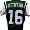 Vinny Testaverde Jersey New York Jets Custom Throwback Football Green