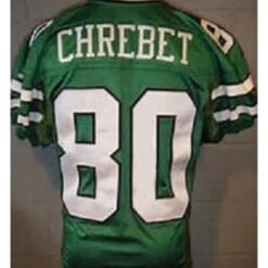 Wayne Chrebet Jersey New York Jets Custom Throwback Football Green