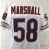 Wilbur Marshall Jersey Chicago Bears Custom Throwback Football White