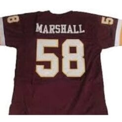 Wilbur Marshall Jersey Washington Redskins Custom Throwback Football