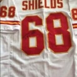 Will Shields Jersey Kansas City Chiefs Custom Throwback Football White