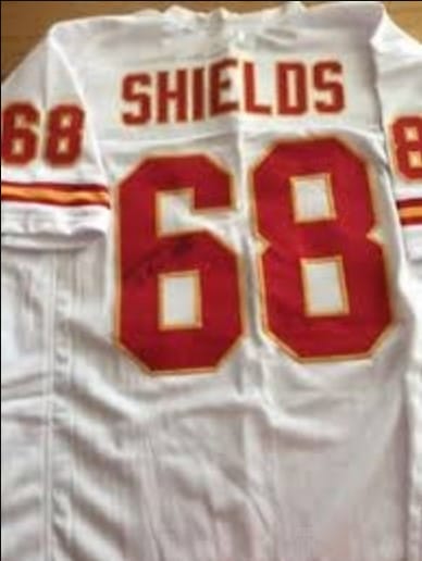 Will Shields Jersey Kansas City Chiefs Custom Throwback Football White