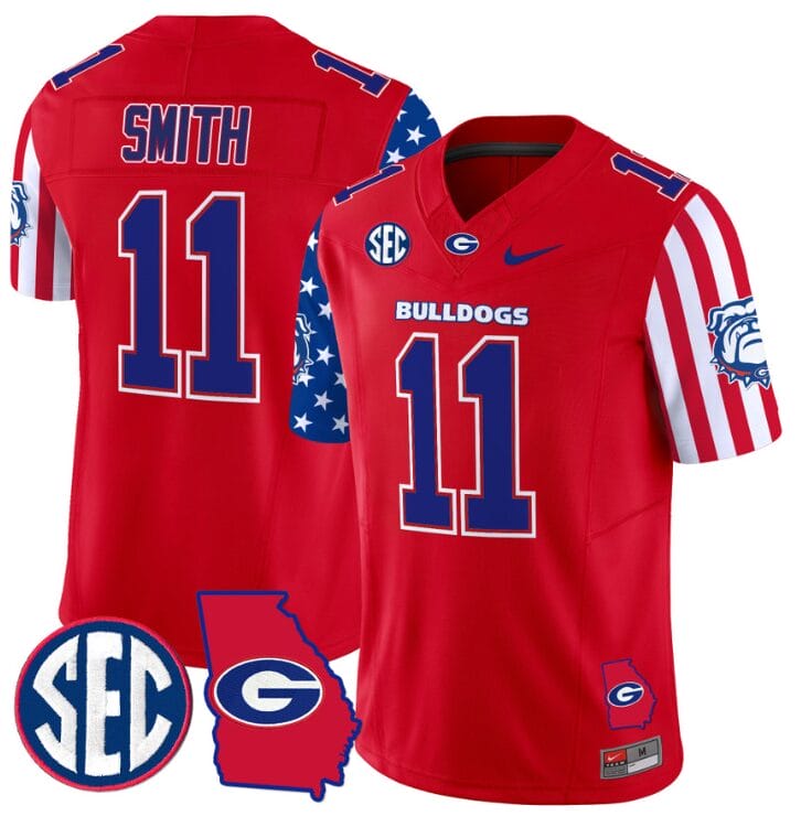 Arian Smith Jersey #11 Georgia Bulldogs American Style Vapor Limited Football Stitched Red