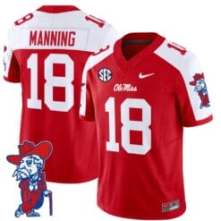 Archie Manning Jersey #18 Ole Miss Rebels Vapor Limited College Football Stitched Red Alternate