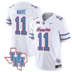 Andre Ware Jersey #11 Houston Cougars Oilers Jersey Inspired Vapor College Football Limited Stitched White