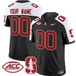 Custom Stanford Cardinal Jersey Name and Number Vapor Limited College Football Stitched Black Alternate