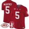 Christian McCaffrey Jersey #5 Stanford Cardinal Vapor Limited College Football Stitched Crimson