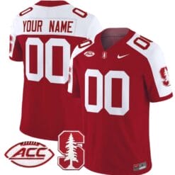 Custom Stanford Cardinal Jersey Name and Number Vapor Limited College Football Stitched Crimson Alternate
