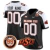 Custom Oklahoma State Cowboys Jersey Name and Number Leslie O'neal Patch Vapor Limited College Football Stitched Black Alternate