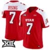 Cameron Rising Jersey #7 Utah Utes Vapor Limited College Football Stitched Red Alternate