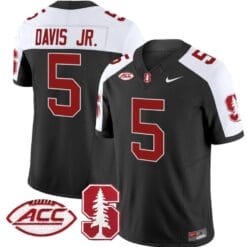 Chris Davis Jr Jersey #5 Stanford Cardinal Vapor Limited College Football Stitched Black Alternate