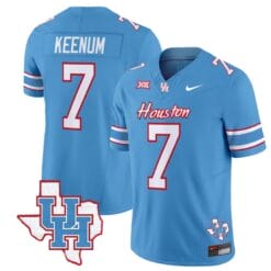 Case Keenum Jersey #7 Houston Cougars Oilers Jersey Inspired Vapor College Football Limited Stitched Blue