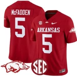 Darren McFadden Jersey #5 Arkansas Razorbacks Vapor Limited College Football Stitched Cardinal