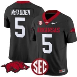 Darren McFadden Jersey #5 Arkansas Razorbacks Vapor Limited College Football Stitched Black