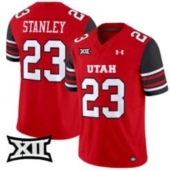 Dijon Stanley Jersey #23 Utah Utes Vapor Limited College Football Stitched Red