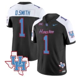 Donovan Smith Jersey #1 Houston Cougars Oilers Inspired Vapor College Football Limited Stitched Black Alternate