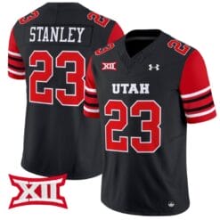 Dijon Stanley Jersey #23 Utah Utes Vapor Limited College Football Stitched Black