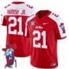 Henry Parrish Jr Jersey #21 Ole Miss Rebels Vapor Limited College Football Stitched Red Alternate
