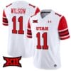Isaac Wilson Jersey #11 Utah Utes Vapor Limited College Football Stitched White