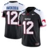 Isaiah Nwokobia Jersey #12 SMU Mustangs Icy College Football Vapor Limited Black Alternate