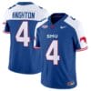 Jaylan Knighton Jersey #4 SMU Mustangs Icy College Football Vapor Limited Blue Alternate