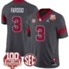 Jalil Farooq Jersey #3 Oklahoma Sooners 100th Anniversary Patch Vapor Limited College Football Stitched Anthracite