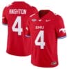 Jaylan Knighton Jersey #4 SMU Mustangs Icy College Football Vapor Limited Red