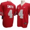 Jeremiah Smith Jersey #4 Ohio State Buckeyes Vapor F.U.S.E. Football Limited Red