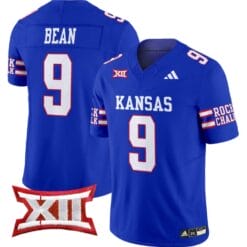 Jason Bean Jersey #9 Kansas Jayhawks 2024 Vapor College Football Vapor Limited Royal