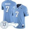 Kaimon Rucker Jersey #7 North Carolina Tar Heels Vapor College Football Stitched Blue