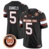 Kendal Daniels Jersey #5 Oklahoma State Cowboys Leslie O'neal Patch Vapor Limited College Football Stitched Black