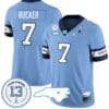 Kaimon Rucker Jersey #7 North Carolina Tar Heels Vapor College Football Stitched Alternate Blue