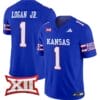Kenny Logan Jr Jersey #1 Kansas Jayhawks 2024 Vapor College Football Vapor Limited Royal