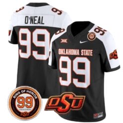 Leslie Oneal Jersey #99 Oklahoma State Cowboys Leslie O'neal Patch Vapor Limited College Football Stitched Black Alternate