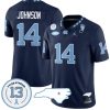 Max Johnson Jersey #14 North Carolina Tar Heels Vapor College Football Stitched Navy