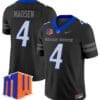 Maddux Madsen Jersey #4 Boise State Broncos Vapor Limited College Football Stitched Black