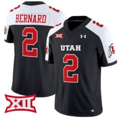 Micah Bernard Jersey #2 Utah Utes Vapor Limited College Football Stitched Black Alternate