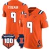 Seth Coleman Jersey #9 Illinois Fighting Vapor Limited College Football Stitched Orange