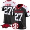 Steve Atwater Jersey #27 Arkansas Razorbacks Vapor Limited College Football Stitched Black Alternate