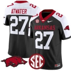 Steve Atwater Jersey #27 Arkansas Razorbacks Vapor Limited College Football Stitched Black Alternate